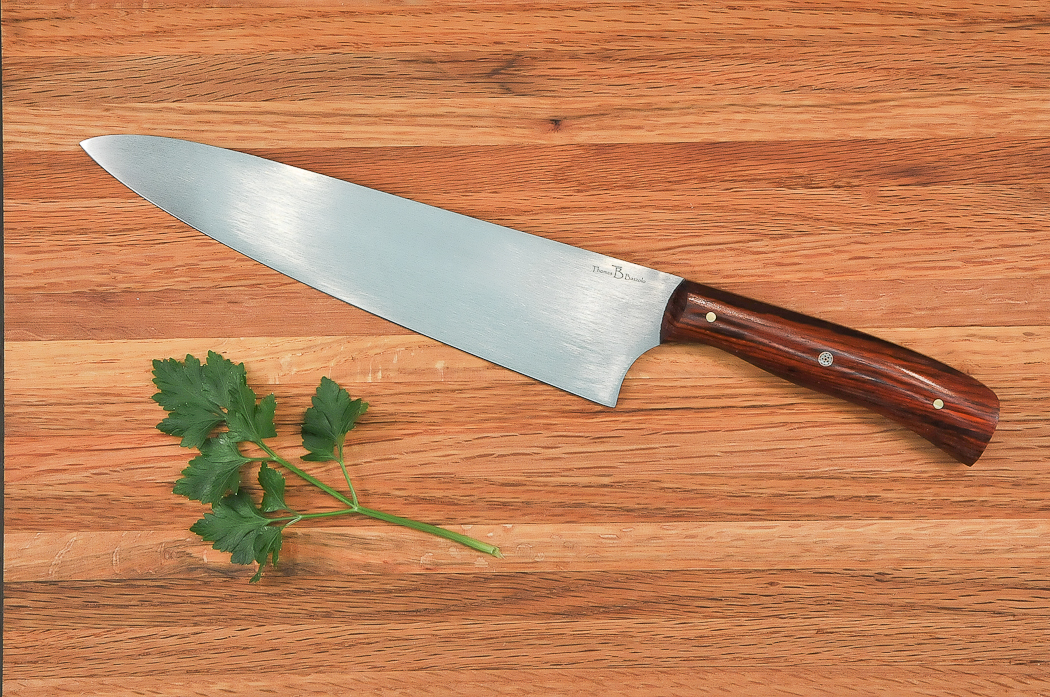 8 inch chef knife with cocobolo handle